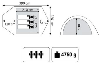 Палатка Tramp LAIR 3 FG
